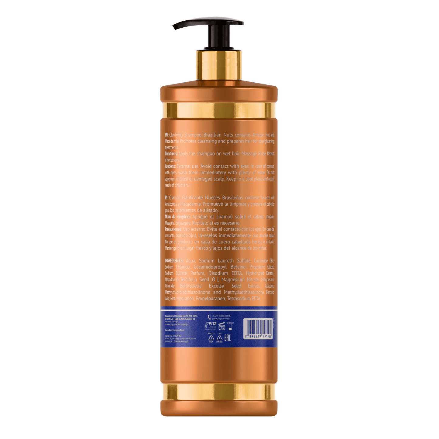 Shampoo Purificante Step 1 Brazilian Nuts - Keratinbooms