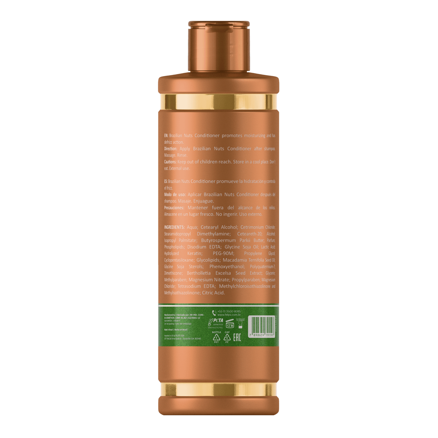 Conditioner Brazilian Nuts post-trattamento, senza solfati e siliconi - Keratinbooms