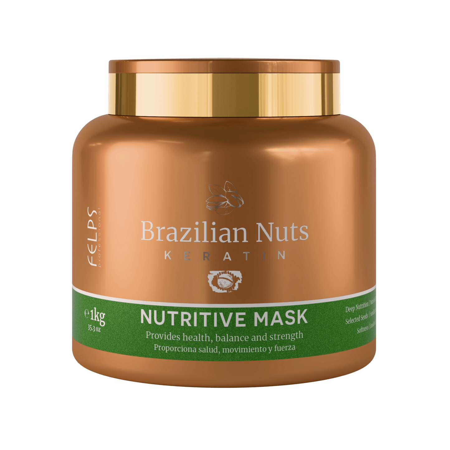 Maschera capelli Nutrizione Profonda Brazilian Nuts - Keratinbooms