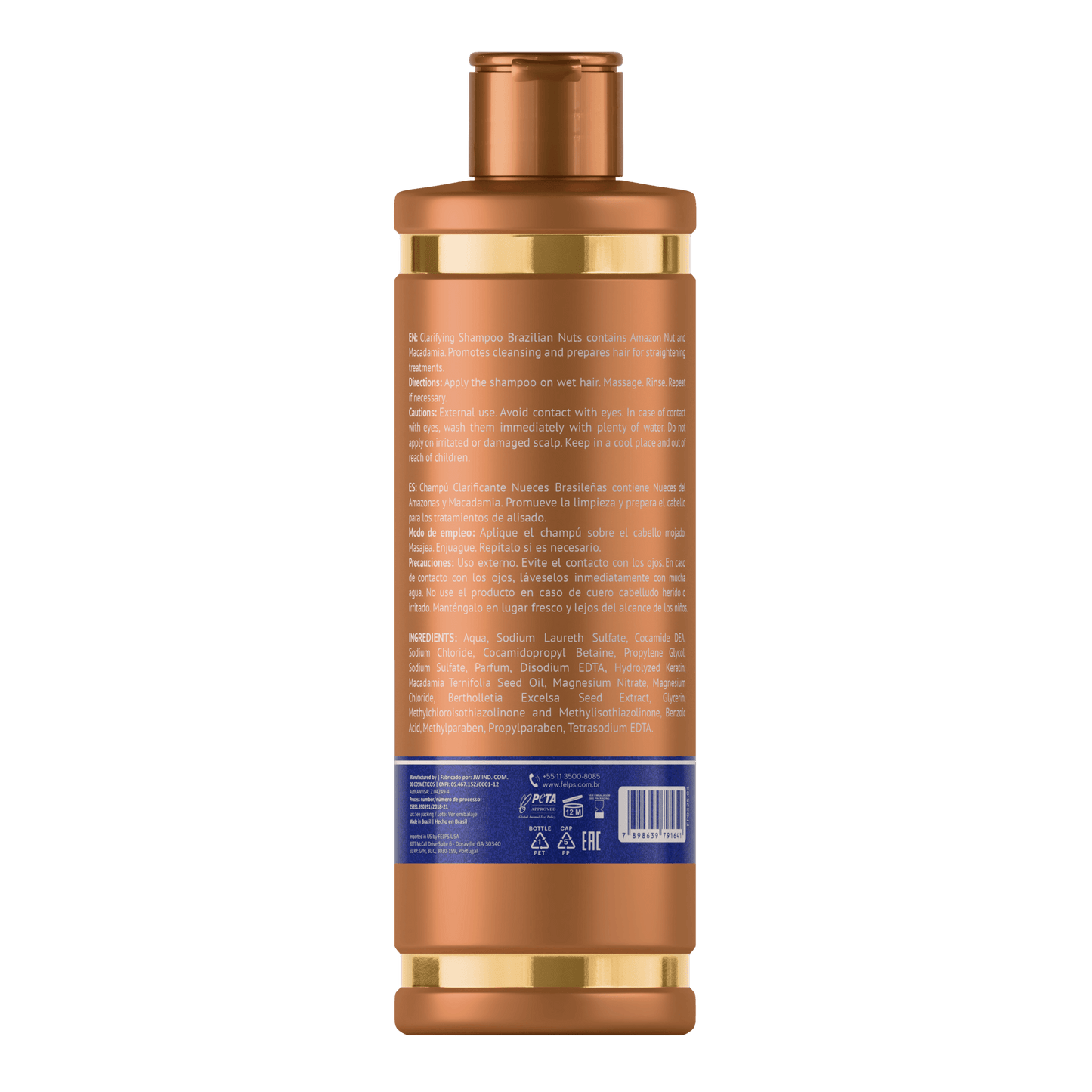 Shampoo Purificante Step 1 Brazilian Nuts - Keratinbooms