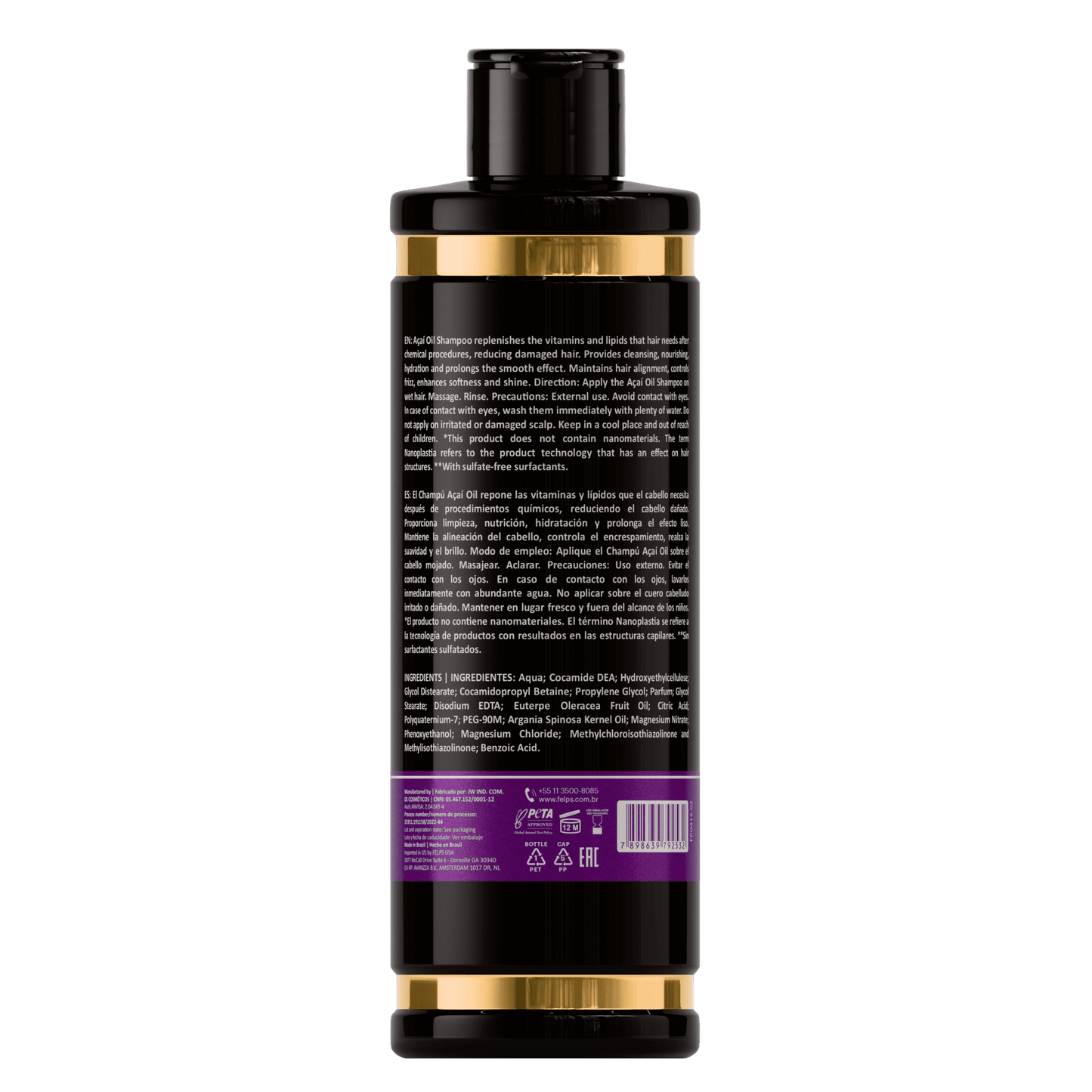 Shampoo Olio di Acai post-trattamento - Keratinbooms