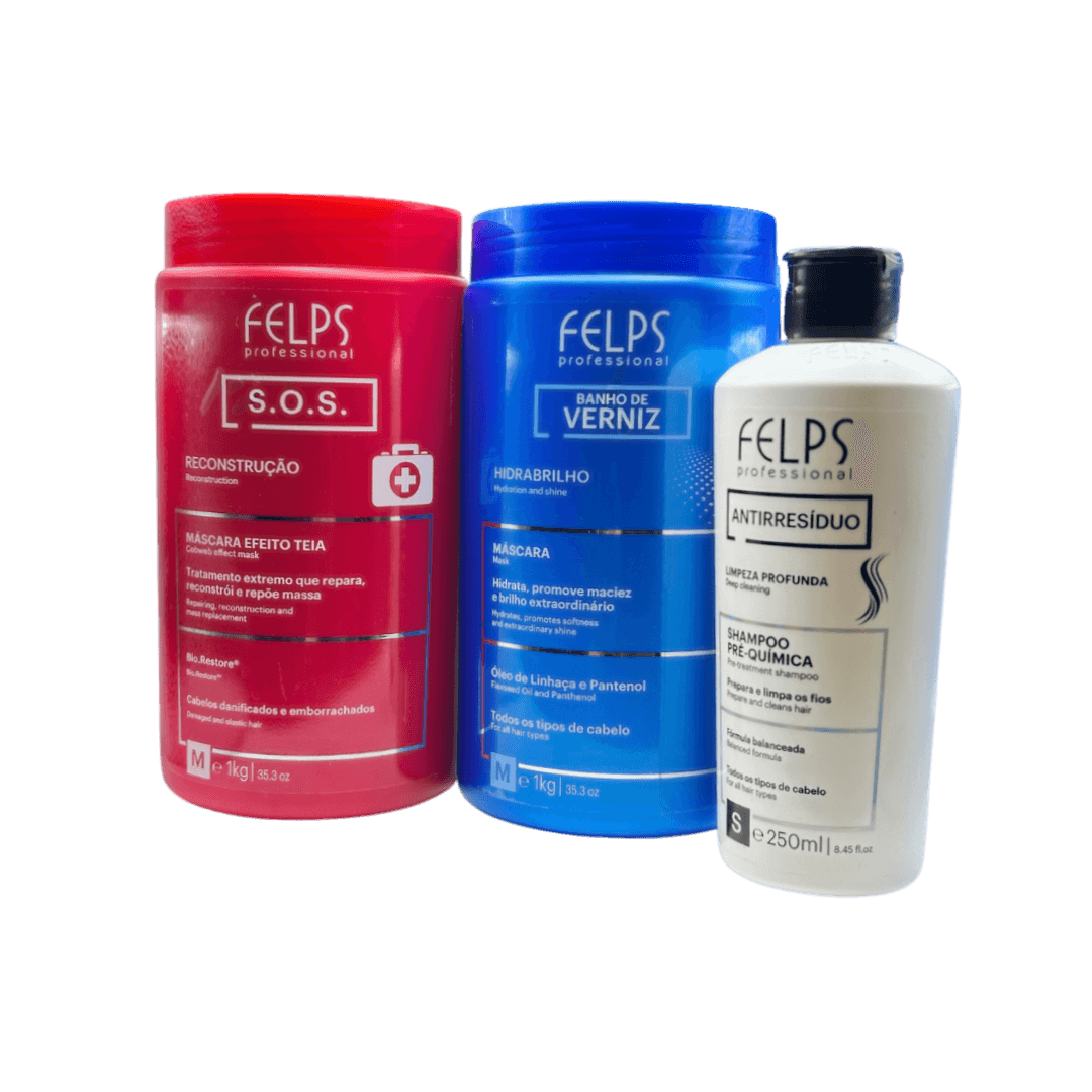 Kit PRIMAVERA❤️💙🤍 Botox a freddo - Maschere SOS, Verniz e Shampoo Antiresiduo in omaggio - Keratinbooms