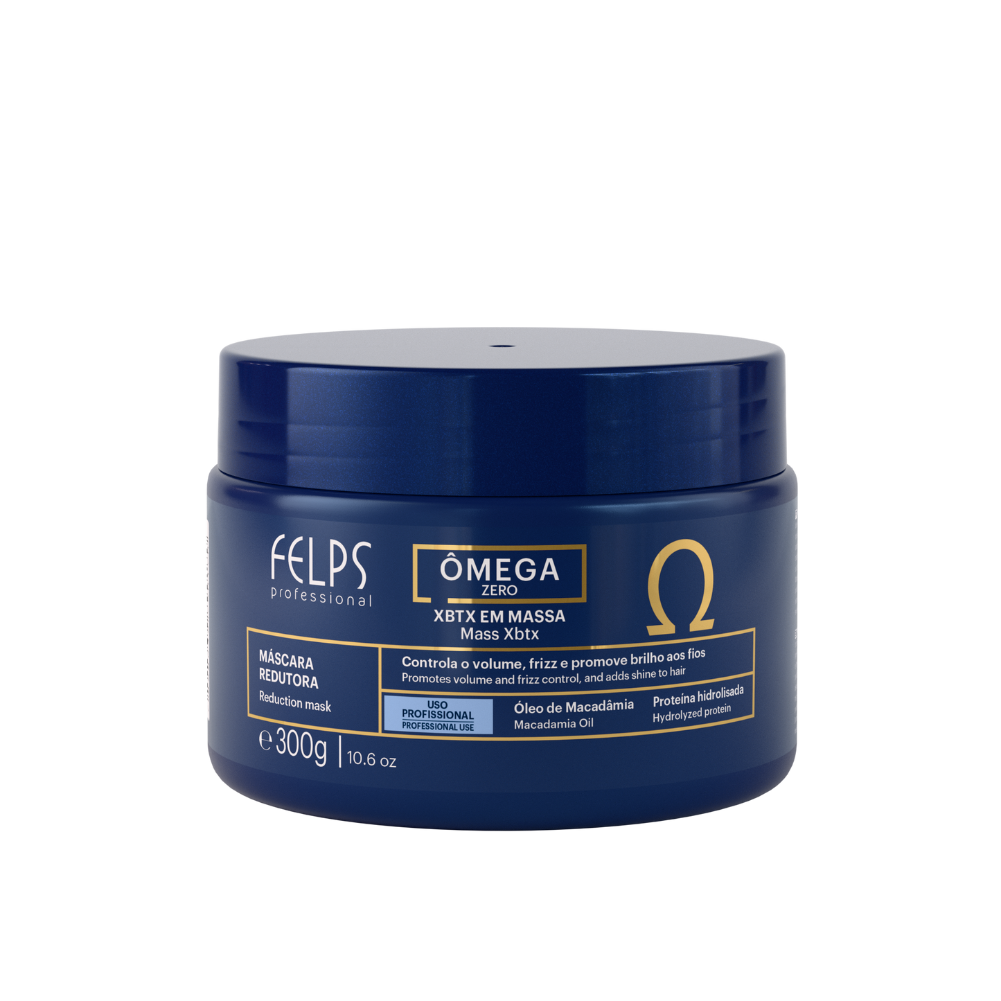 Flacone XBTX Omega Zero Organic Felps Professional 300g - Trattamento anti-frizz con acido tannico