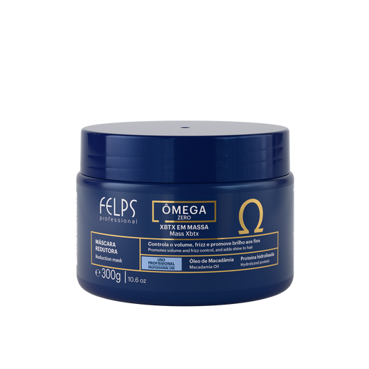 Flacone XBTX Omega Zero Organic Felps Professional 300g - Trattamento anti-frizz con acido tannico