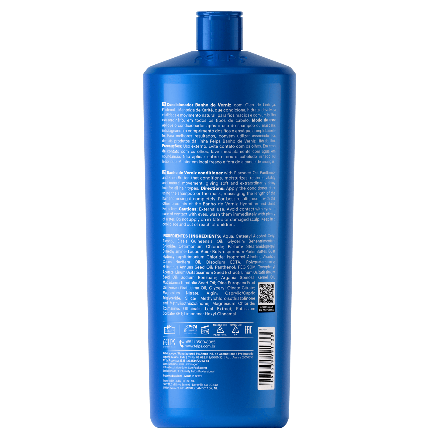 Bagno di Vernice Conditioner lipidico. Senza siliconi - Keratinbooms