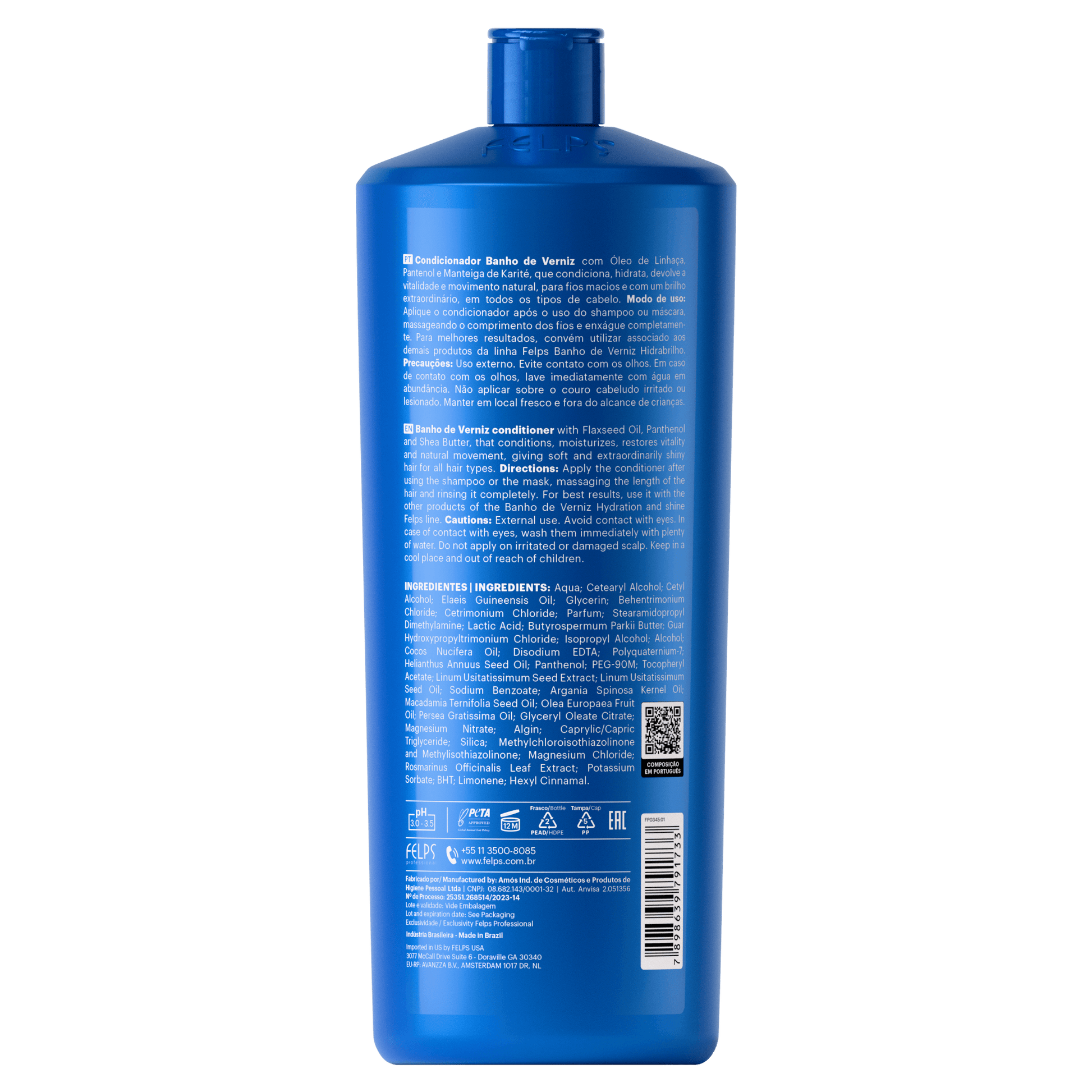 Bagno di Vernice Conditioner lipidico. Senza siliconi - Keratinbooms