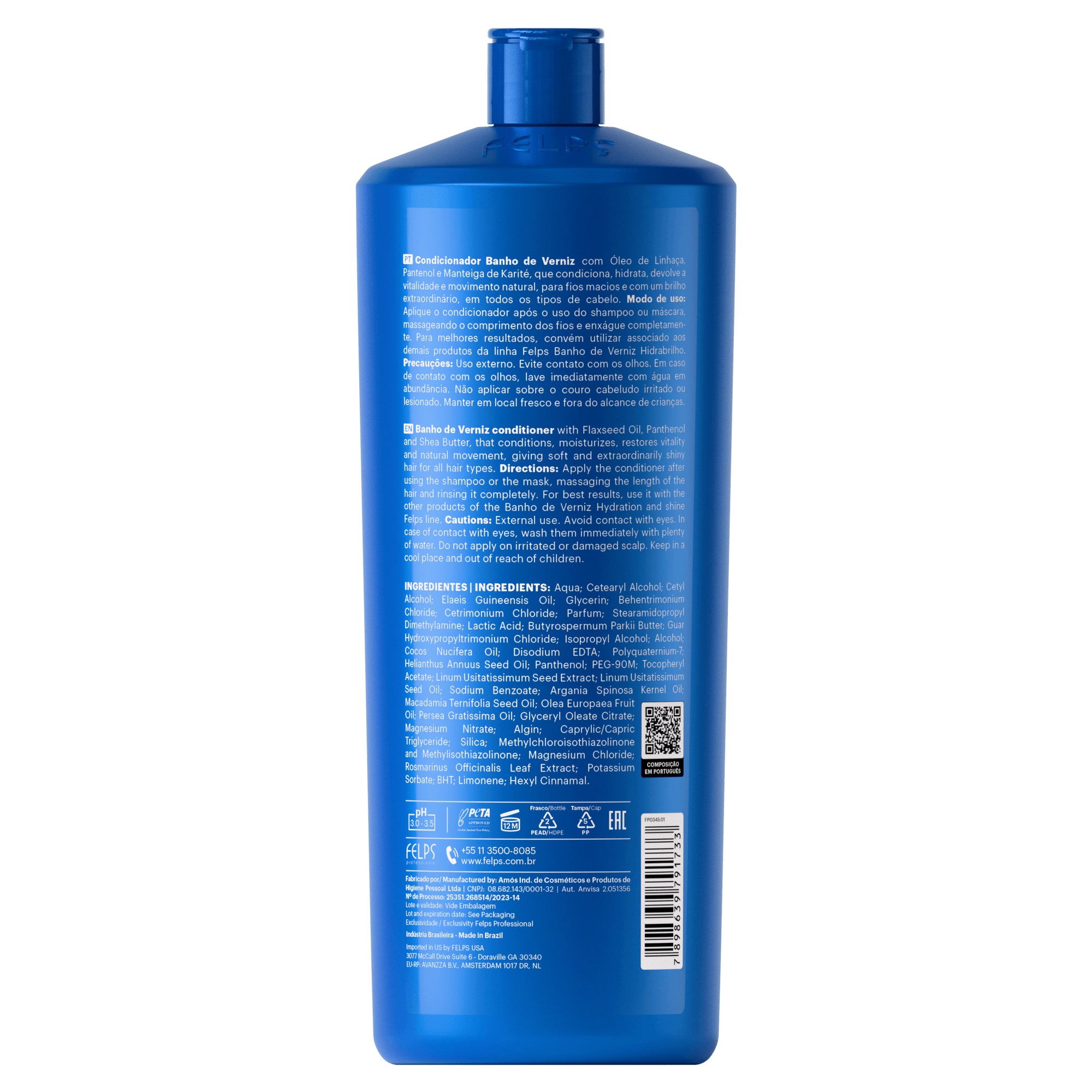 Bagno di Vernice Conditioner lipidico. Senza siliconi - Keratinbooms