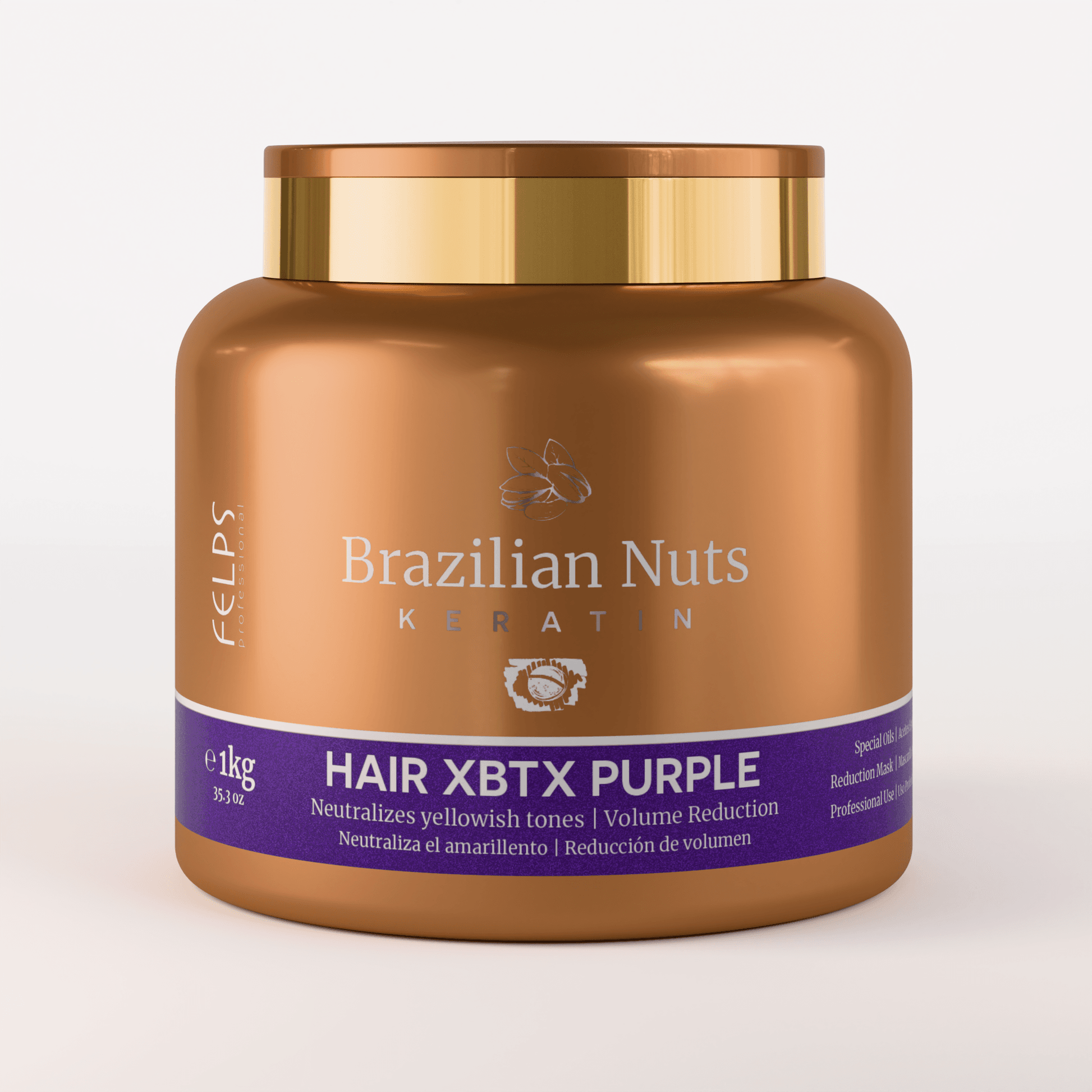 XBTX per capelli Anti-giallo Lisciante Brazilian Nuts - Keratinbooms