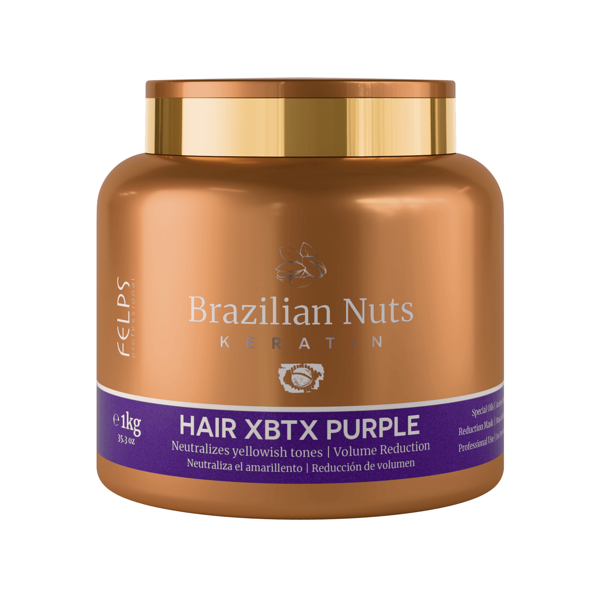 Botox per capelli Anti-giallo Lisciante Brazilian Nuts - Keratinbooms