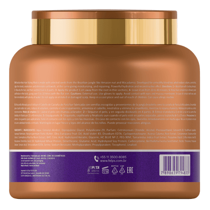 Botox per capelli Anti-giallo Lisciante Brazilian Nuts - Keratinbooms