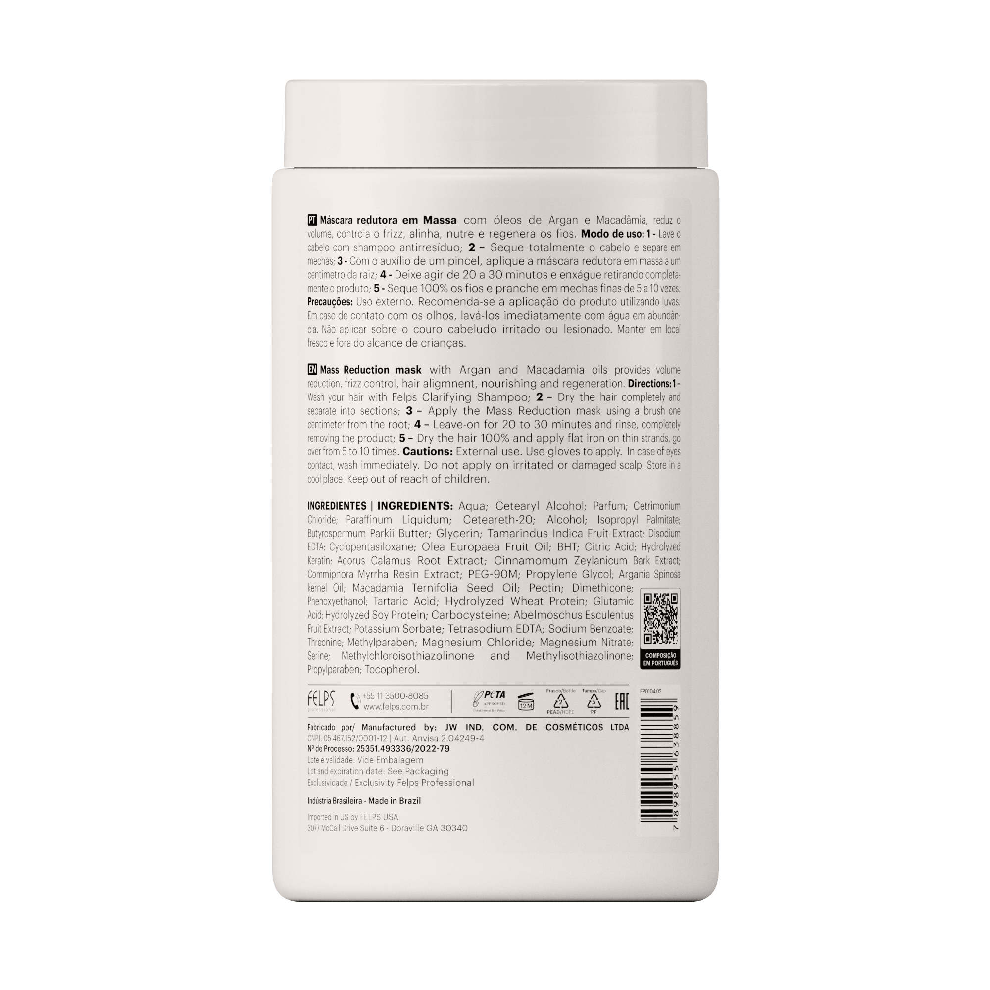 QUIABO XBTX lisciante per capelli con olio di Argan e Macadamia - Keratinbooms