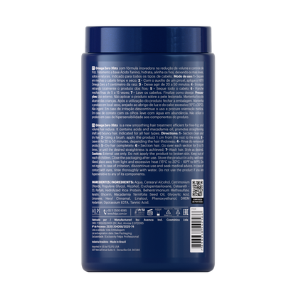 Flacone XBTX Omega Zero Organic Felps Professional 1kg - Trattamento anti-frizz con acido tannico