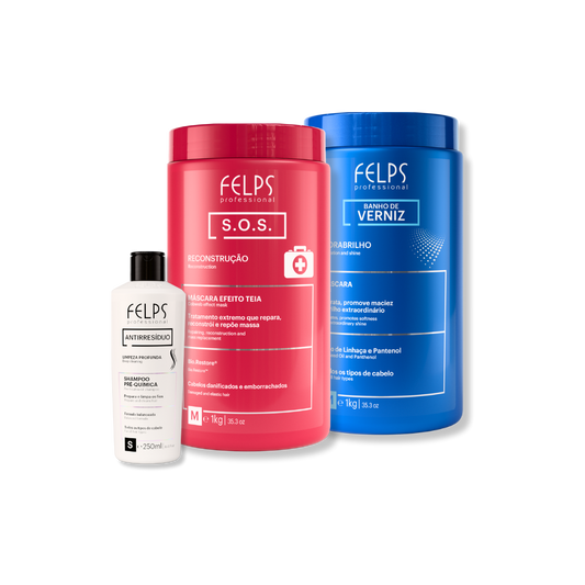 Kit ESTATE❤️💙🤍 XBTX a freddo - Maschere SOS, Verniz da 1kg e Shampoo Antiresiduo 250ml in omaggio - Keratinbooms