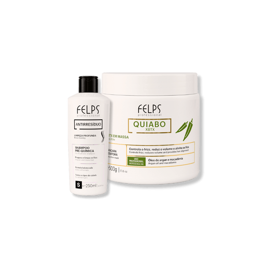 Kit ESTATE🤍 - XBTX lisciante Quiabo 500g+ Shampoo purificante 250ml in omaggio - Keratinbooms