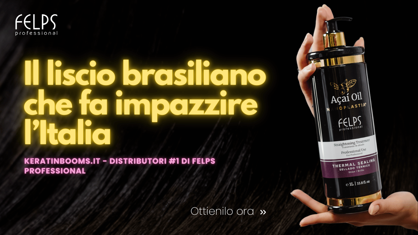 Il liscio brasiliano che fa impazzire l'italia. Keratinbooms.it - distributore #1 di Felps Professional. Trattamenti liascianti, Nanoplastia, XBTX, Cheratina, Direttamente dal Brasile