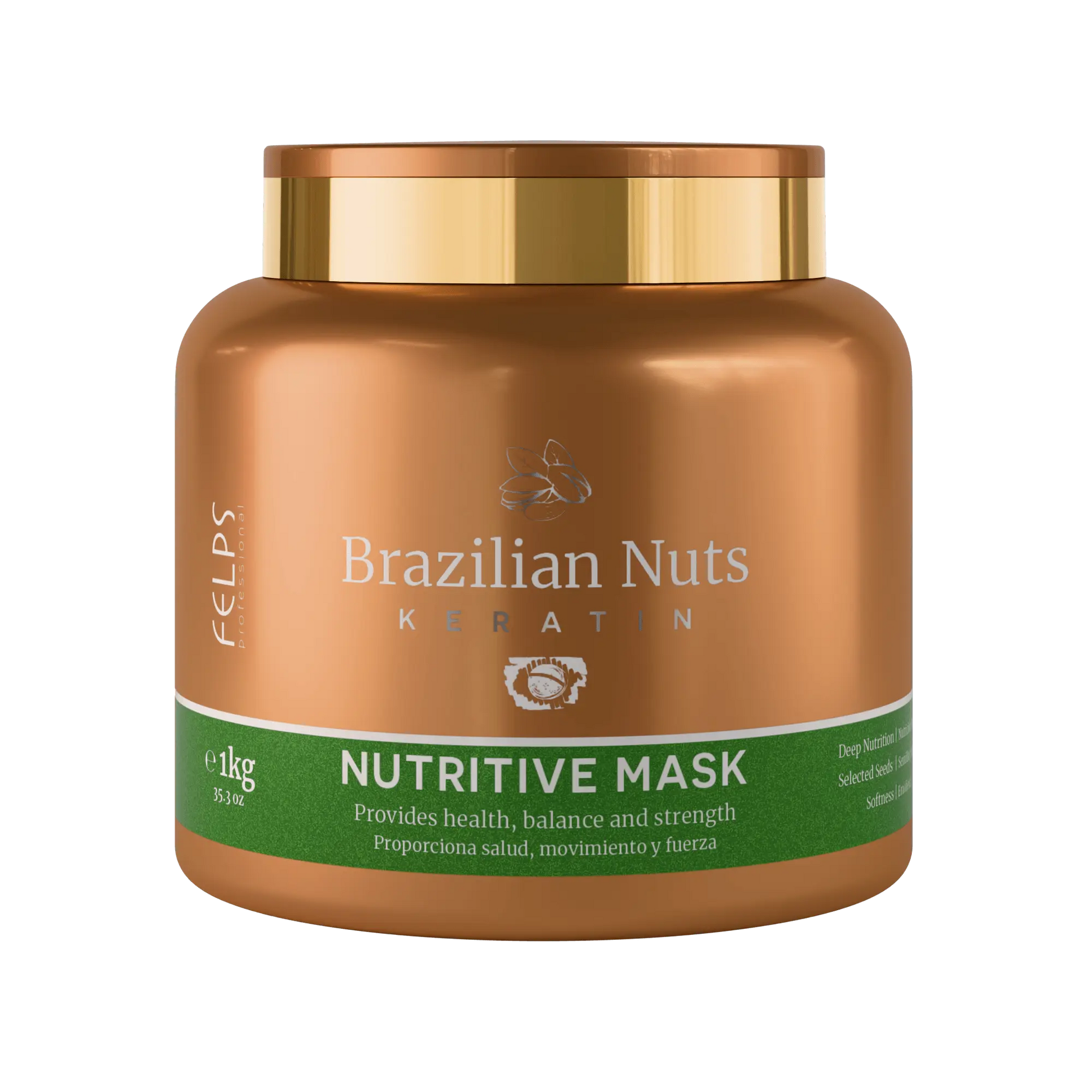 Felps Professional Maschera capelli Nutrizione Profonda Brazilian Nuts 1000g 1000g keratinbooms.myshopify.com