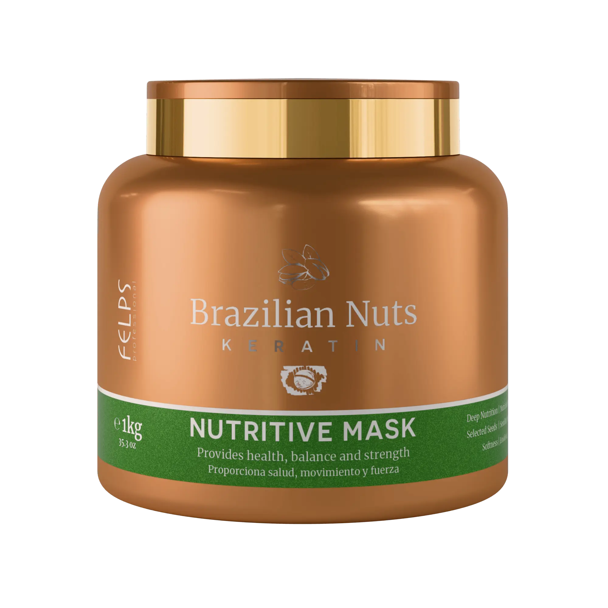 Felps Professional Maschera capelli Nutrizione Profonda Brazilian Nuts 1000g 1000g keratinbooms.myshopify.com