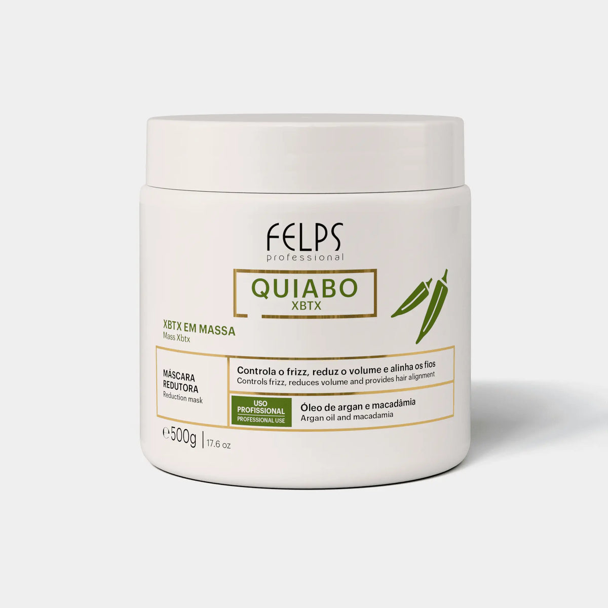 Felps Professional QUIABO BTX lisciante per capelli con olio di Argan e Macadamia 500g 500g keratinbooms.myshopify.com