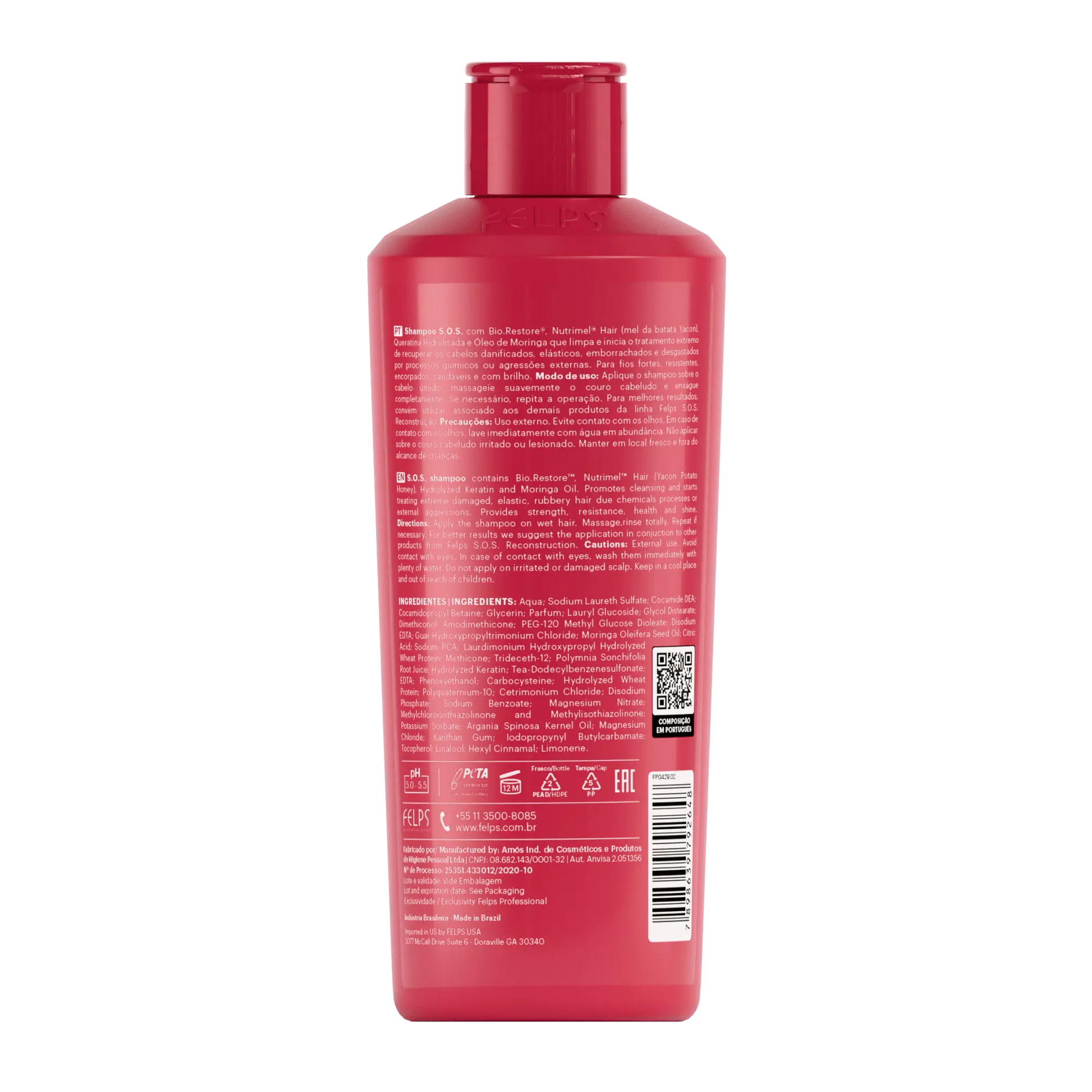 Felps Professional SOS Shampoo rigenerante   keratinbooms.myshopify.com