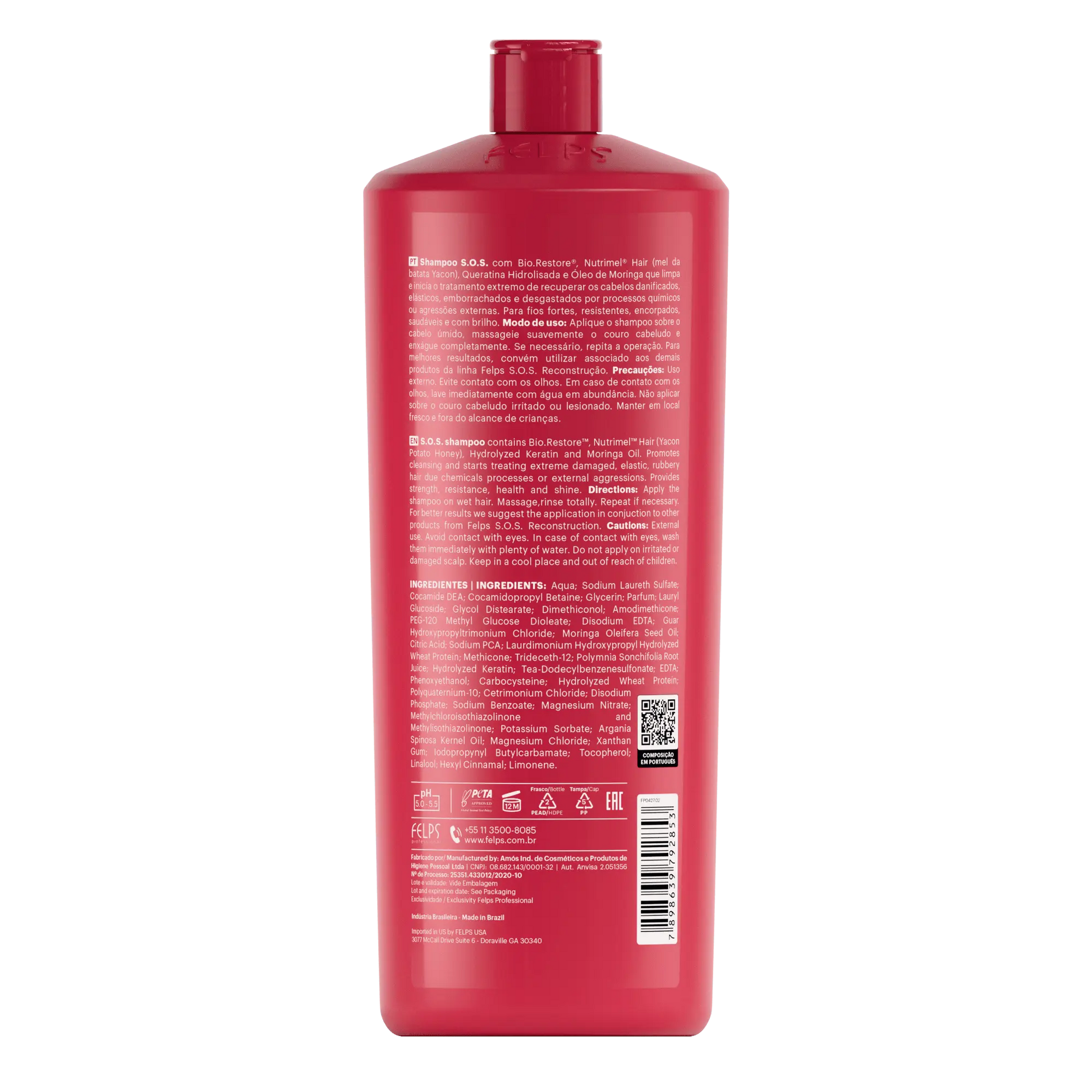 Felps Professional SOS Shampoo rigenerante   keratinbooms.myshopify.com
