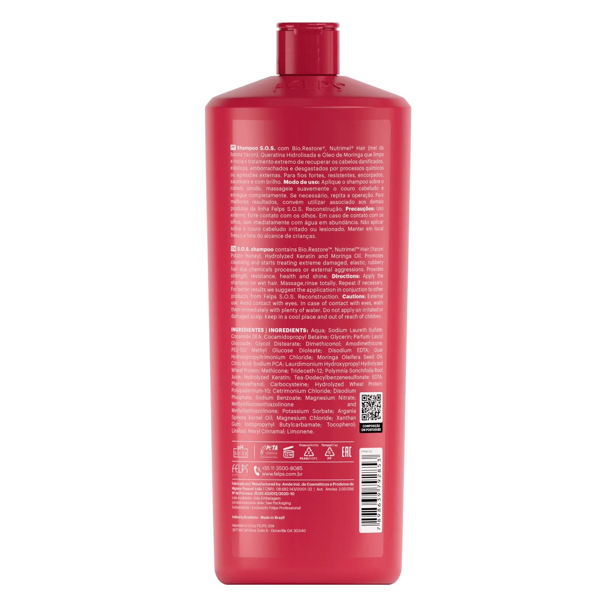 Felps Professional SOS Shampoo rigenerante   keratinbooms.myshopify.com