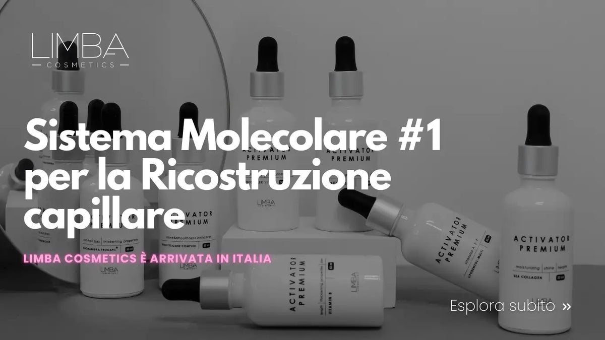 Sistema Molcolare #1 per la ricostruzione capillare. Limba Cosmetics in Italia distribuita da kerarinbooms.it 