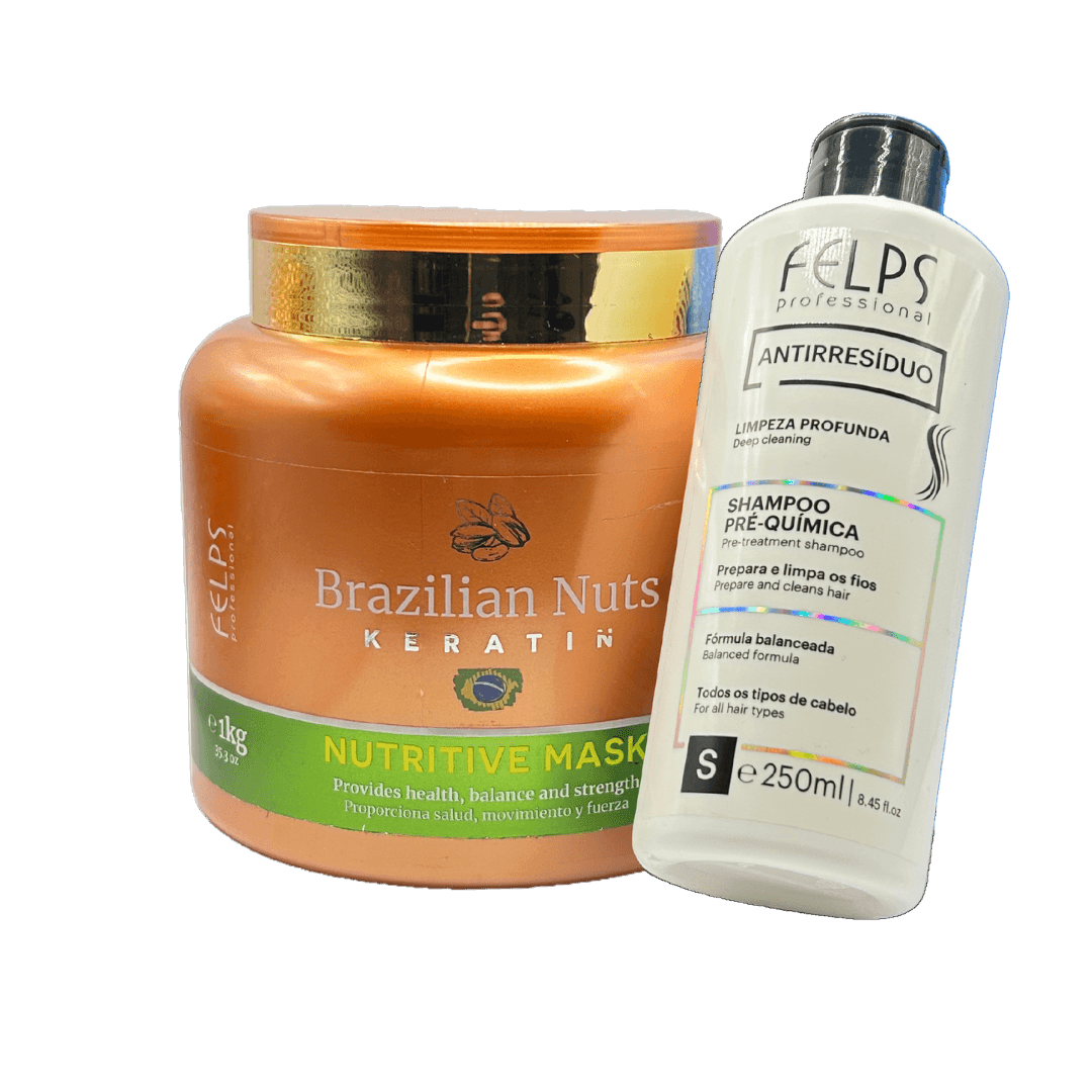 Kit PRIMAVERA🤎- Maschera Brasilian nuts con shampoo purificatore in omaggio - Keratinbooms