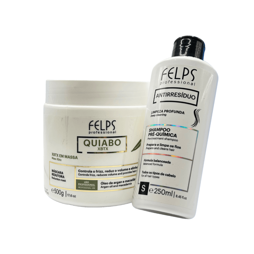 Kit ESTATE🤍 - XBTX lisciante Quiabo 500g+ Shampoo purificante 250ml in omaggio - Keratinbooms