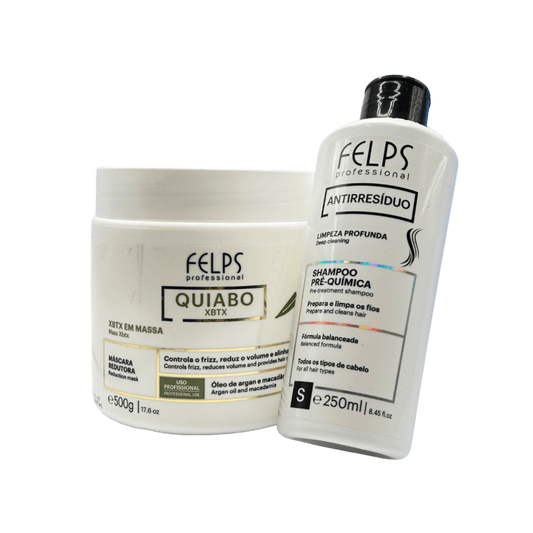 Kit ESTATE🤍 - XBTX lisciante Quiabo 500g+ Shampoo purificante 250ml in omaggio - Keratinbooms