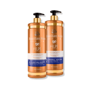 Kit Felps Brazilian Nuts: Shampoo Purificante Step 1 e Cheratina Lisciante Step 2 per trattamento di lisciatura brasiliana