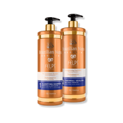 Kit Felps Brazilian Nuts: Shampoo Purificante Step 1 e Cheratina Lisciante Step 2 per trattamento di lisciatura brasiliana