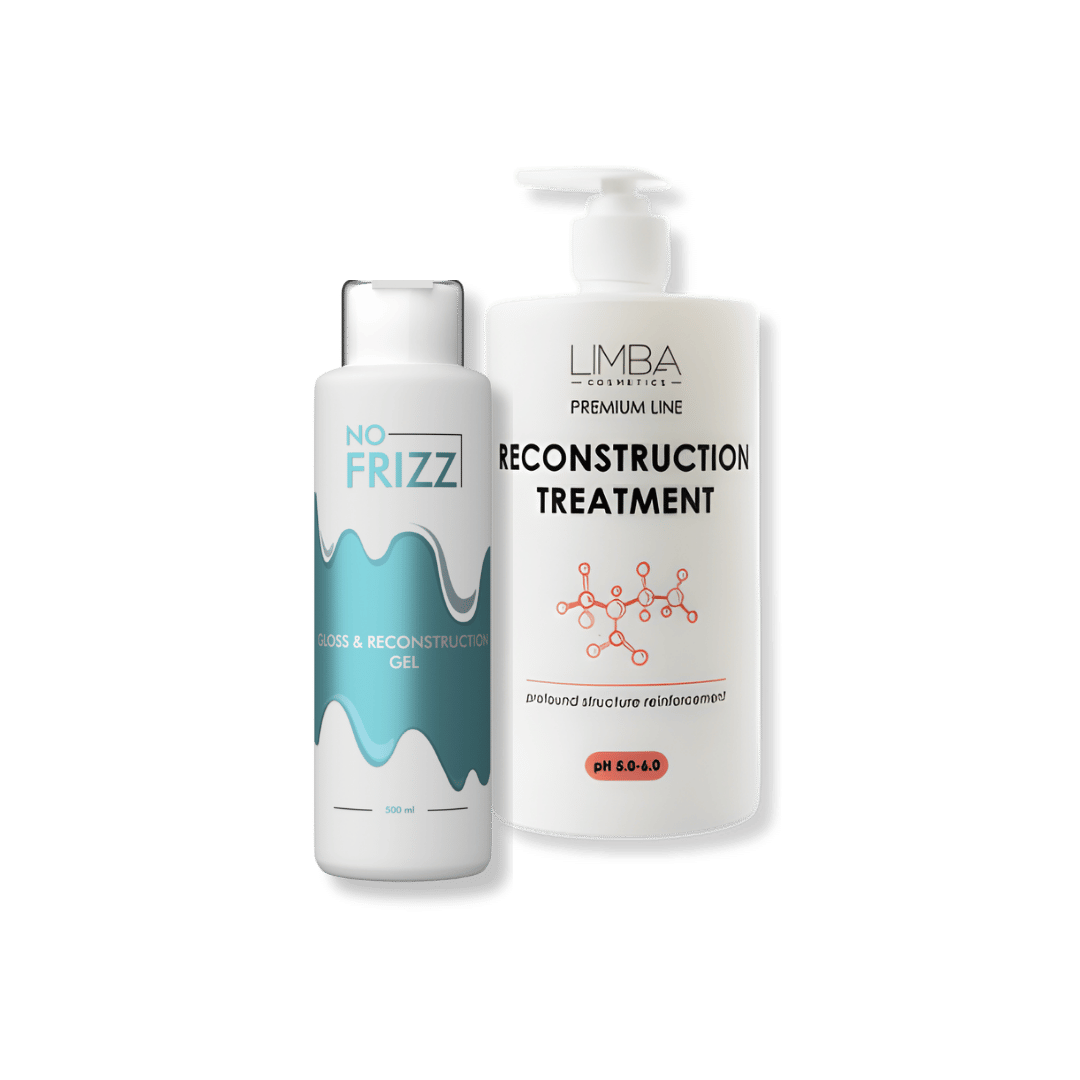Offerta Kit: NO FRIZZ GLOSS & RECONSTRUCTION GEL con Trattamento Ricostruzione Intensa Limba in omaggio
