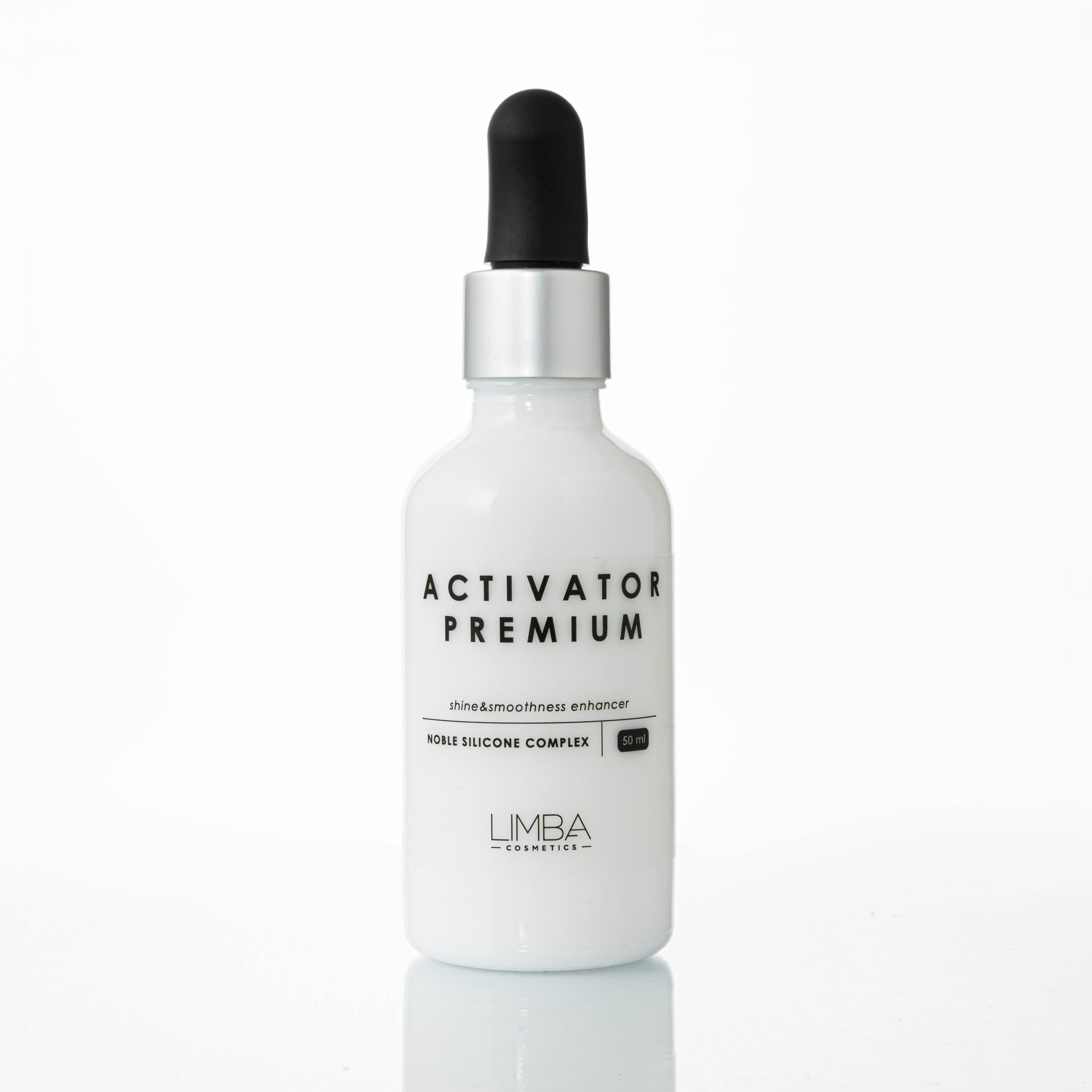 Confezione dell'Activator Premium Noble Silicone Complex di Limba Cosmetics - Concentrato Protettivo con Scudo Termico