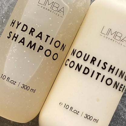 Combinazione Balsamo Nutriente e Shampoo Idratante Limba Cosmetics - Trattamento professionale per capelli