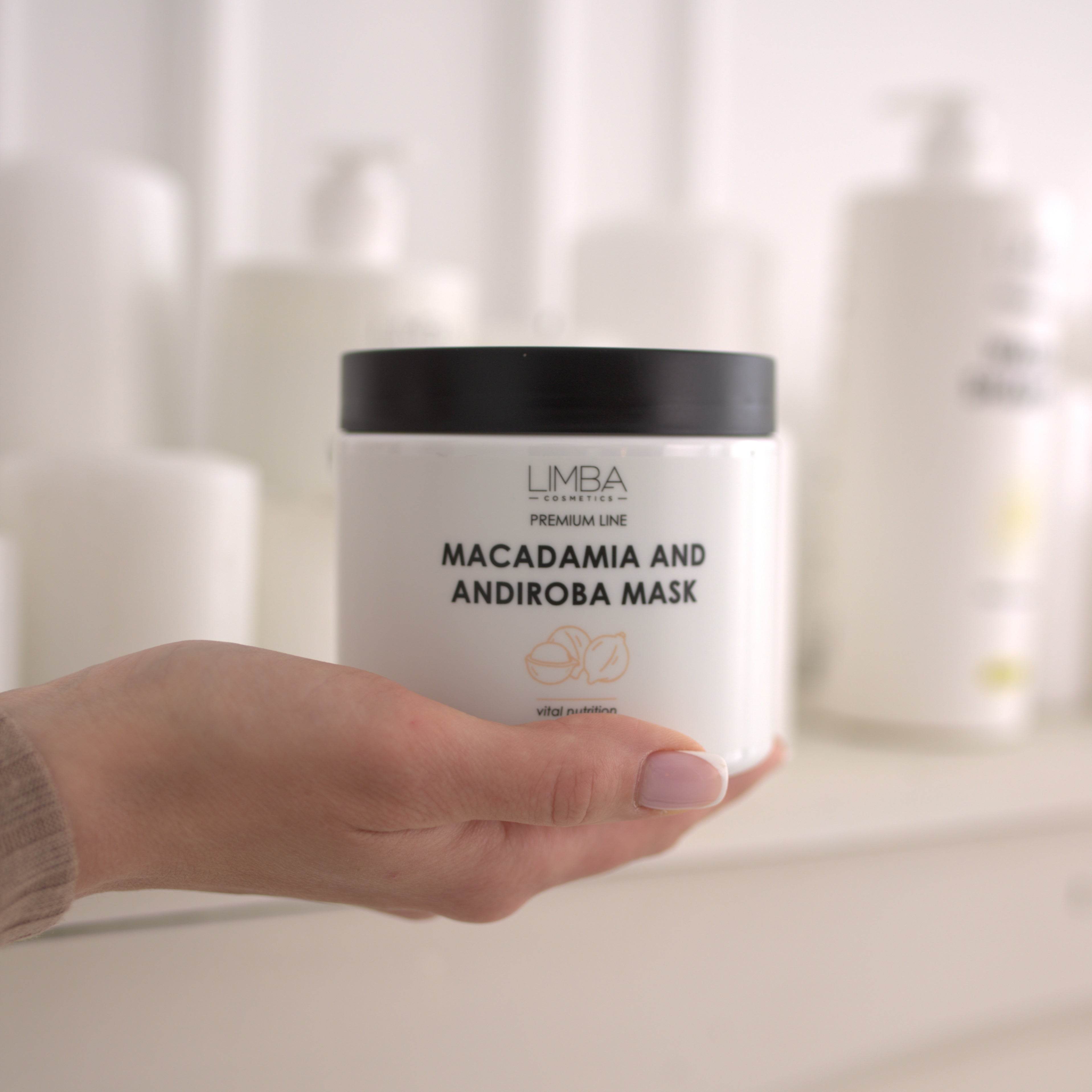 Prova la texture della Maschera Nutri-Intensa Limba Cosmetics con Oli di Macadamia e Andiroba - Effetto setoso immediato