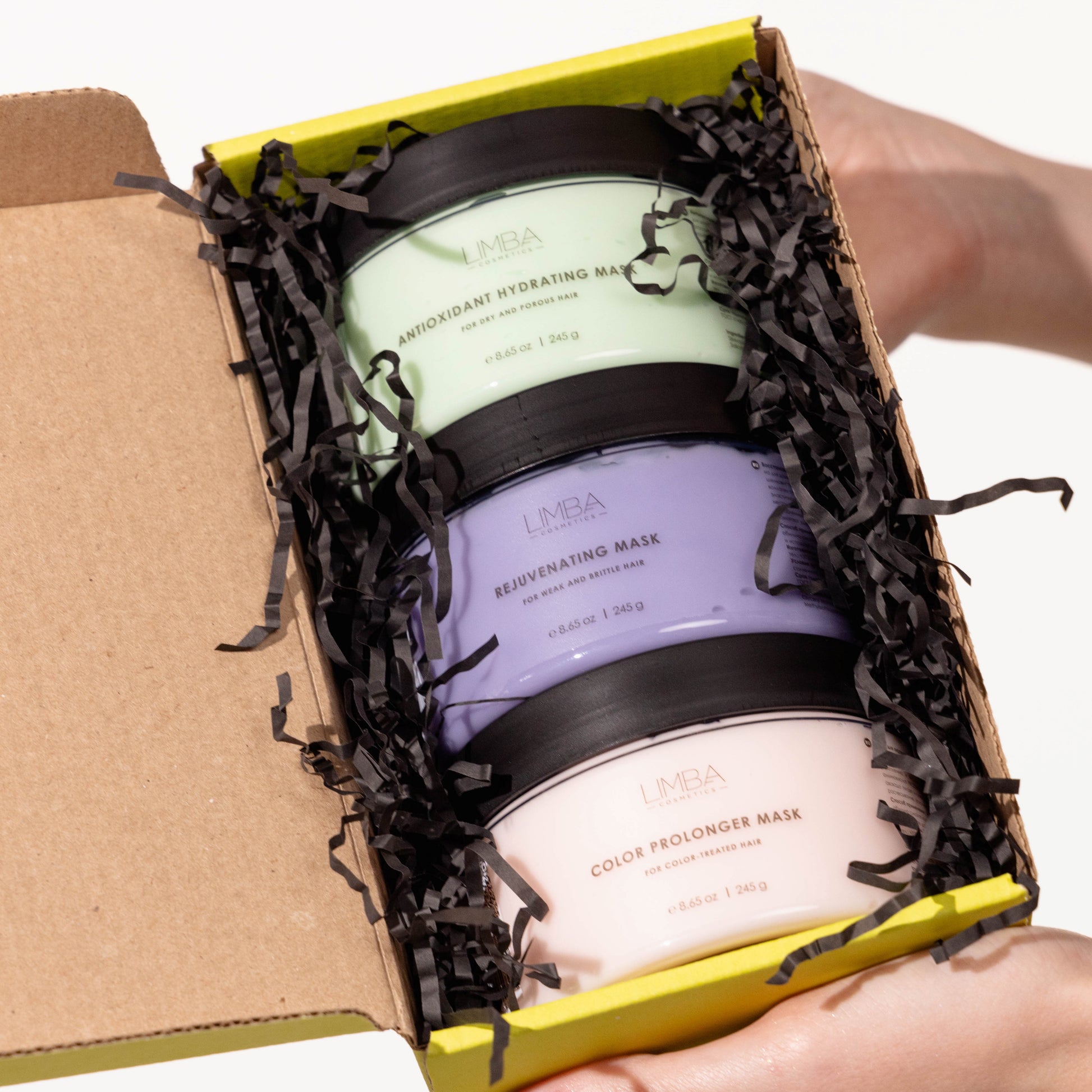 Combinazione di maschere Limba Cosmetics: Allunga Colore, Rejuvenating e Antioxidant - Trattamento completo