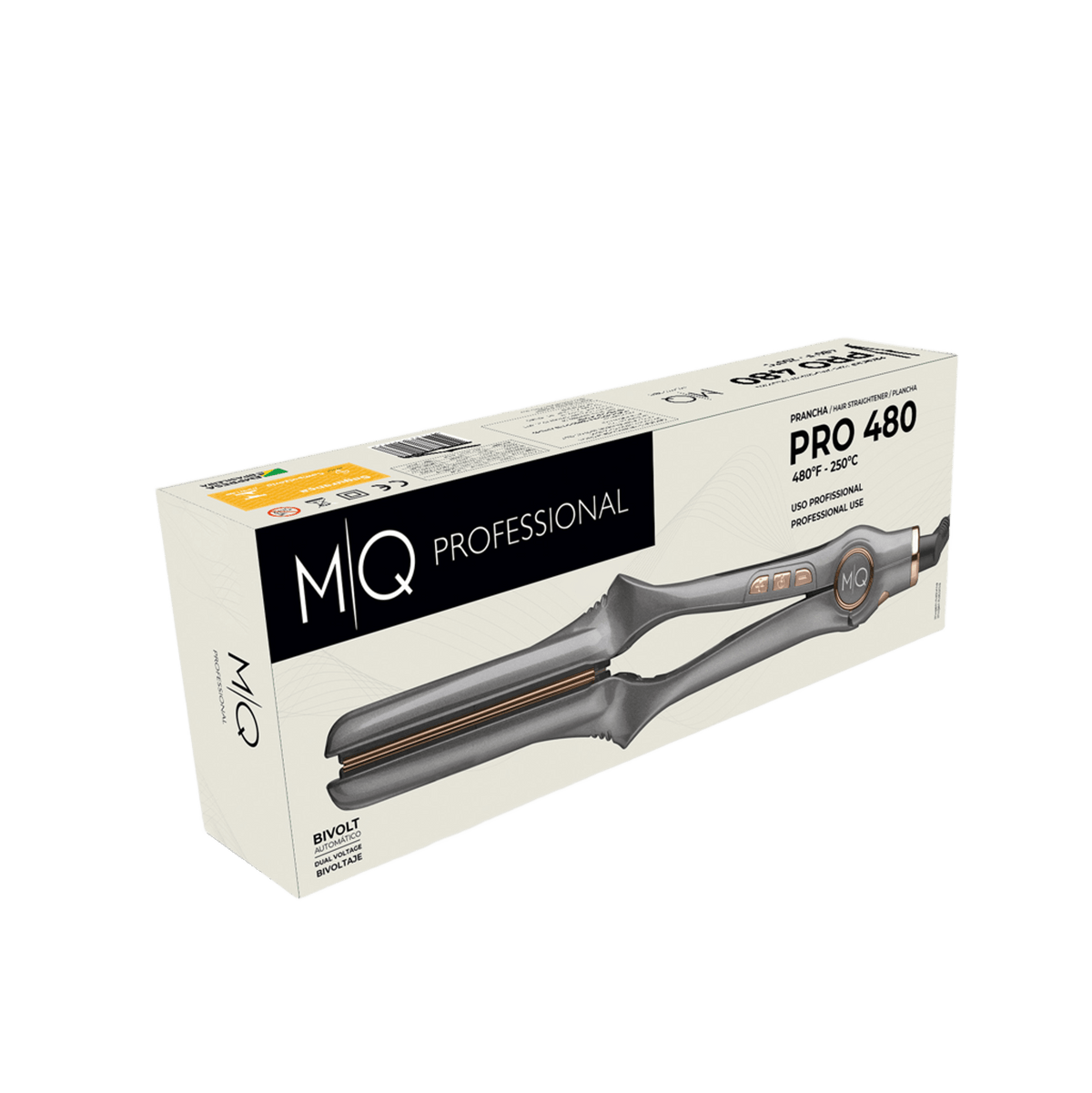 Confezione originale della piastra professionale MQ PRO 480