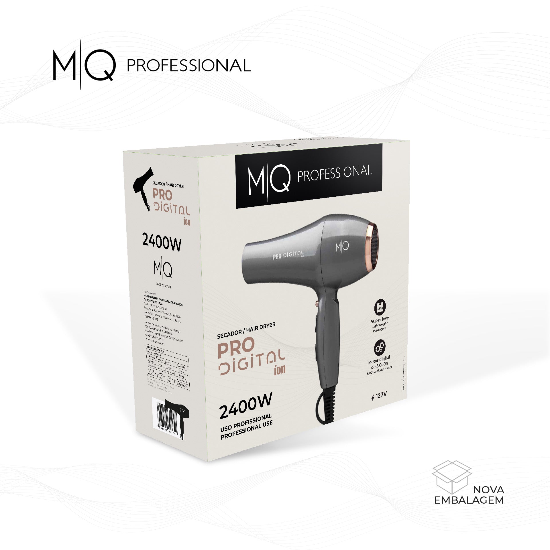 Confezione MQ PRO Digital Ion 2400 W versione 127 V