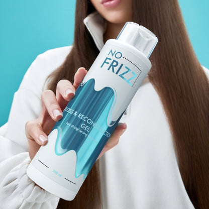 NO FRIZZ GLOSS & RECONSTRUCTION GEL - Cheratina leggera a zero odori per lucentezza e protezione